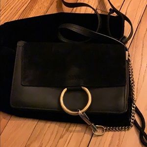 Chloe Faye black crossbody bag